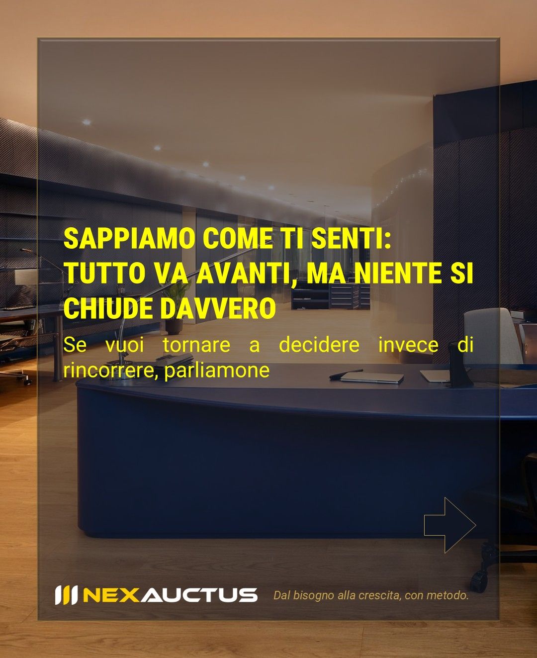 Immagine concettuale sul blocco decisionale e difficoltà nel chiudere progetti aziendali.