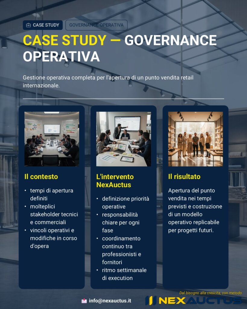 gestione operativa progetto case studies nexauctus