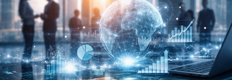 Visualizzazione dati e KPI digitali per il controllo delle performance aziendali.