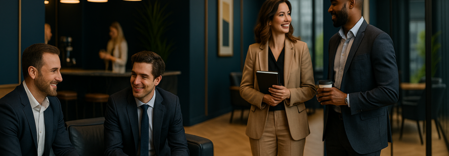 Confronto tra professionisti in ambiente aziendale durante pianificazione operativa.