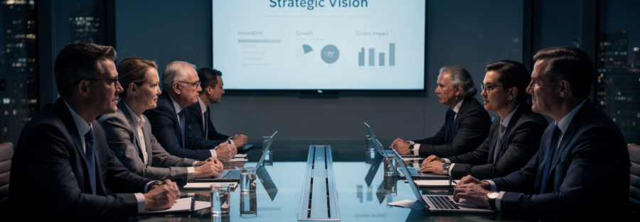Un team di executive che definisce i processi aziendali
